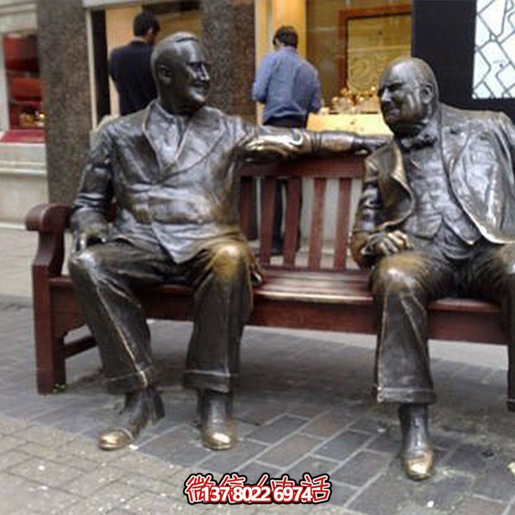 黃銅西方人物雕塑，讓街頭活躍起來(lái)