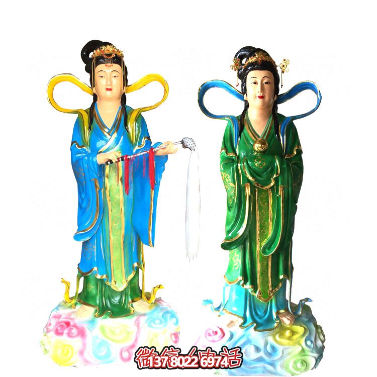 七仙女玻璃鋼雕塑，打造完美園林