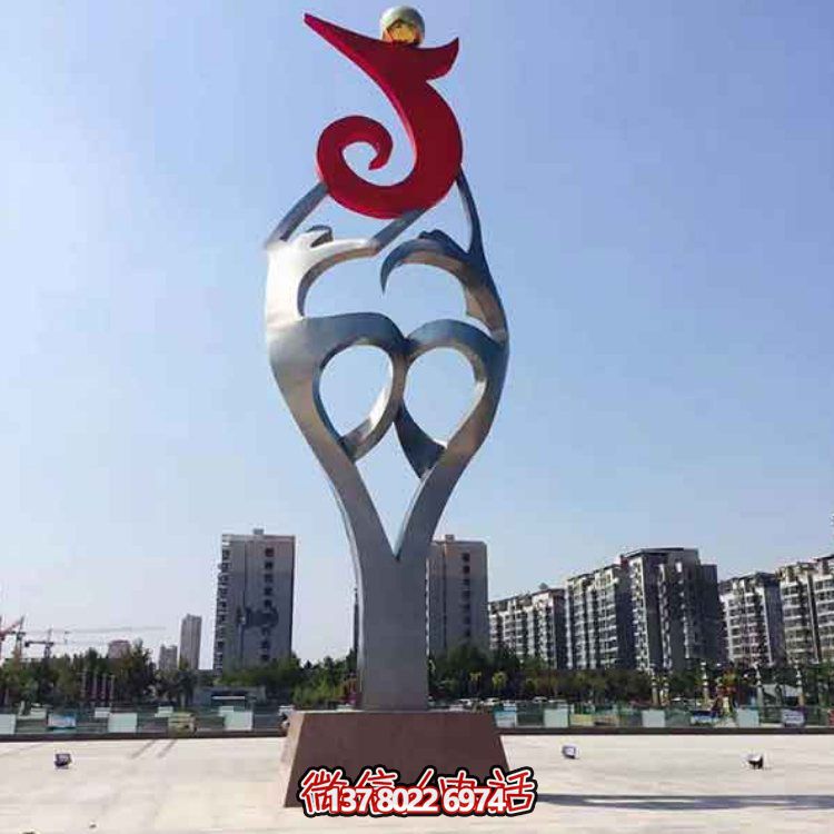 創(chuàng)意大型不銹鋼景觀擺件，點(diǎn)綴戶外廣場園林