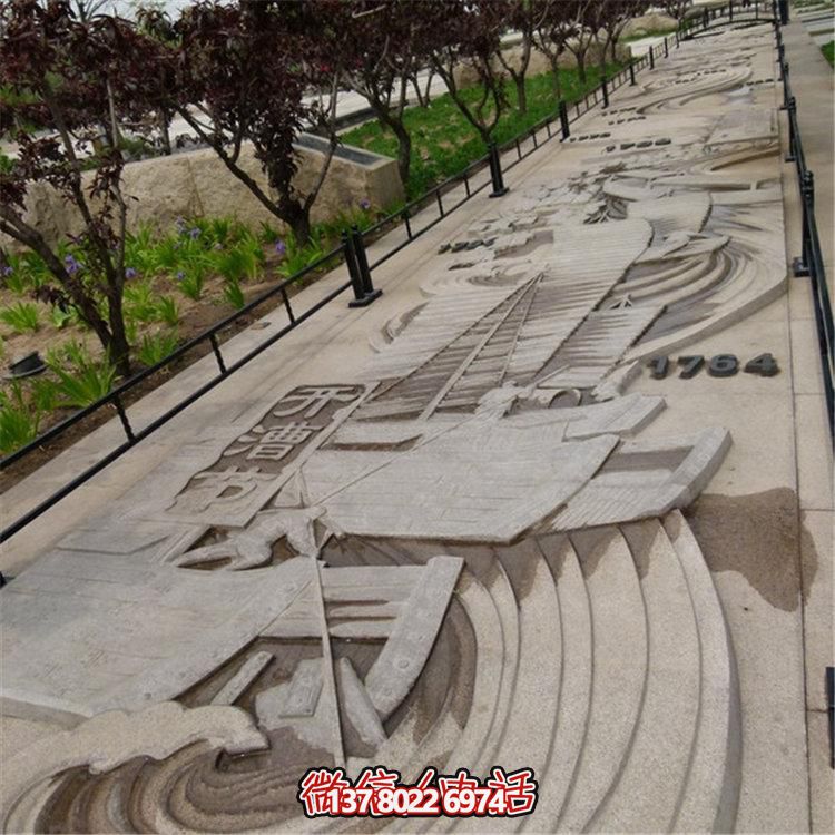 大理石浮雕壁畫，點綴景區廣場裝飾