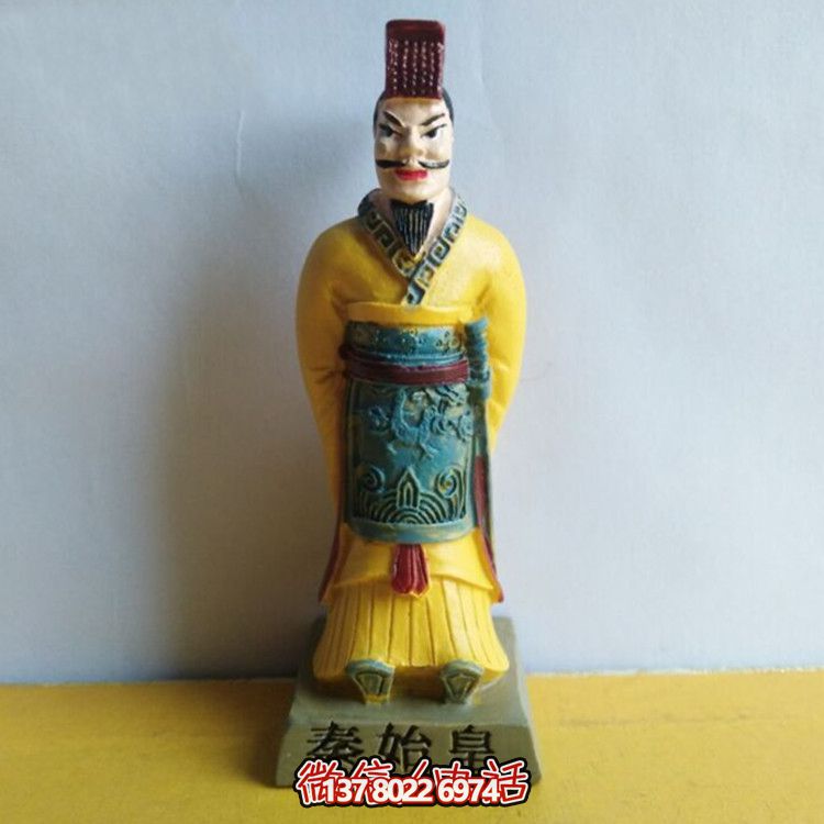 秦始皇彩繪玻璃鋼雕塑，打造絕美園林景觀