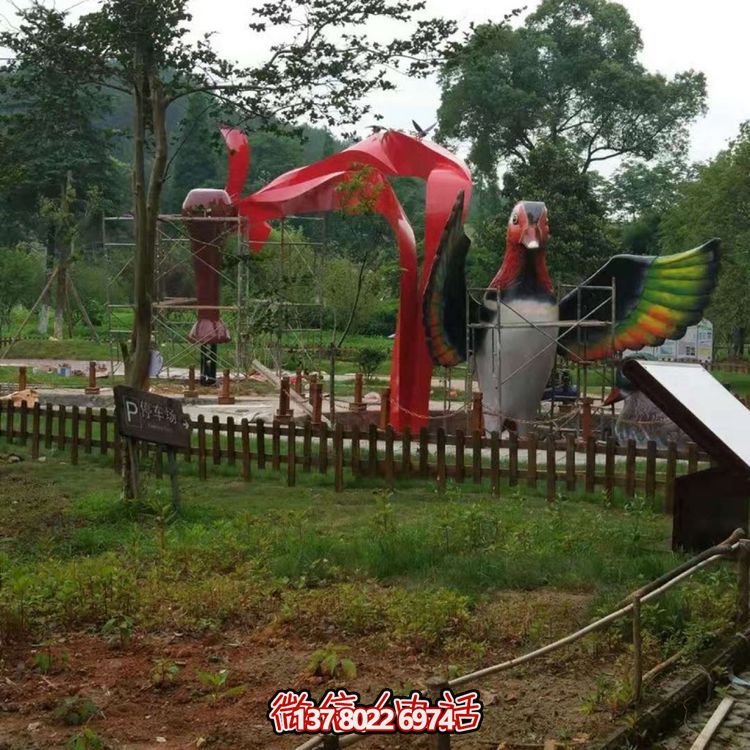 大型不銹鋼動(dòng)物雕塑景觀