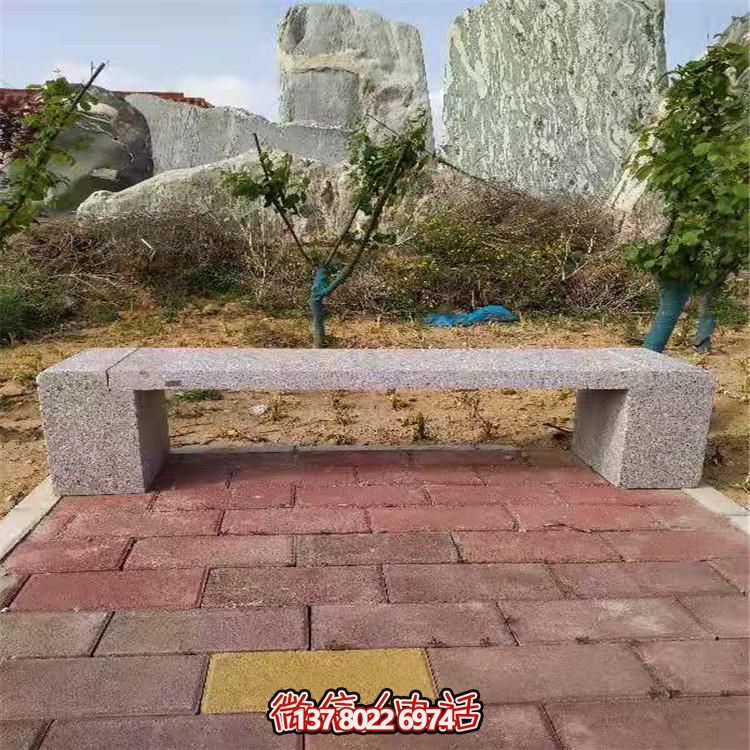 花崗巖長形石凳，裝飾您的小區(qū)公園