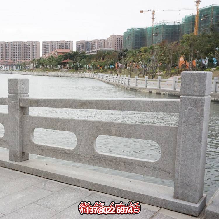 防護(hù)花崗巖石欄桿組合，完美裝飾湖邊公園