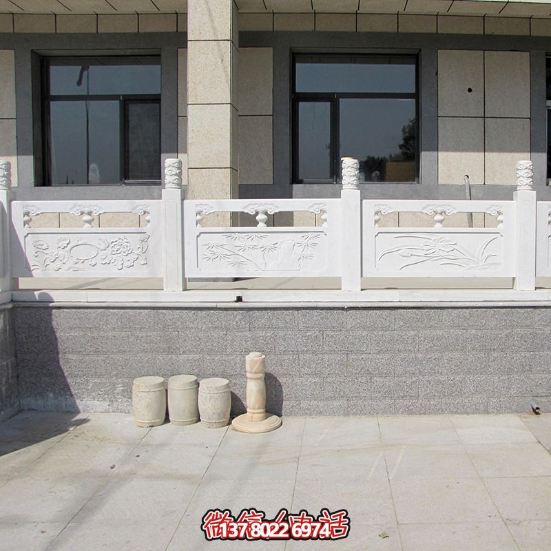 古典庭院大理石臺階雕刻護(hù)欄桿 古典庭院大理石臺階雕刻護(hù)欄桿