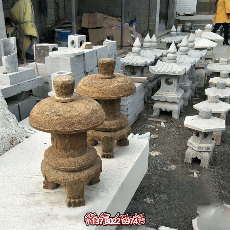 園林仿古照明石燈籠雕塑 園林仿古照明石燈籠雕塑