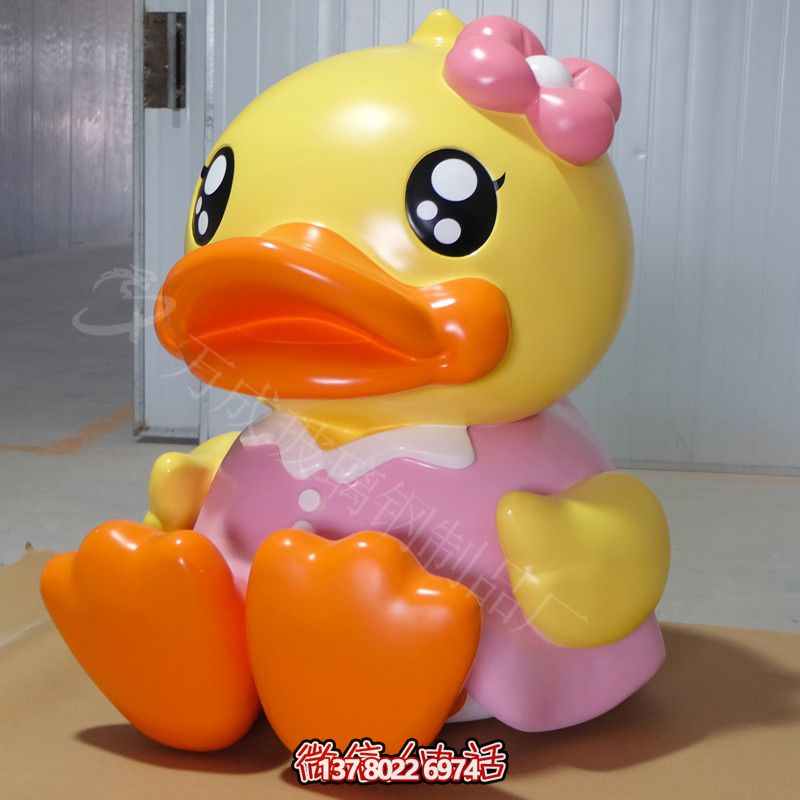 室內彩繪鴨子雕塑 室內彩繪鴨子雕塑