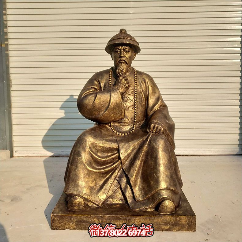 城市景區歷史文化名人玻璃鋼仿銅林則徐坐姿雕像 城市景區歷史文化名人玻璃鋼仿銅林則徐坐姿雕像