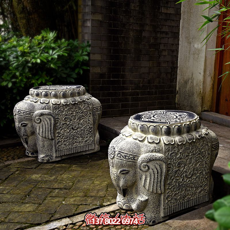 吉祥小象石鼓門墩抱鼓石一對家用仿古庭院別墅看門鎮(zhèn)宅門口石墩擺件 吉祥小象石鼓門墩抱鼓石一對家用仿古庭院別墅看門鎮(zhèn)宅門口石墩擺件