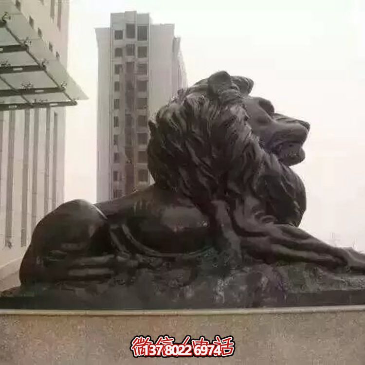 法院大型仿真動(dòng)物不銹鋼仿銅獅子雕塑 法院大型仿真動(dòng)物不銹鋼仿銅獅子雕塑