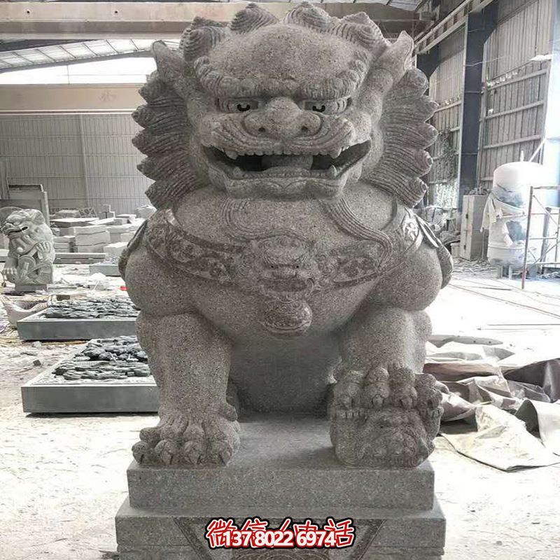 大理石石雕戶外庭院大型獅子雕塑 大理石石雕戶外庭院大型獅子雕塑